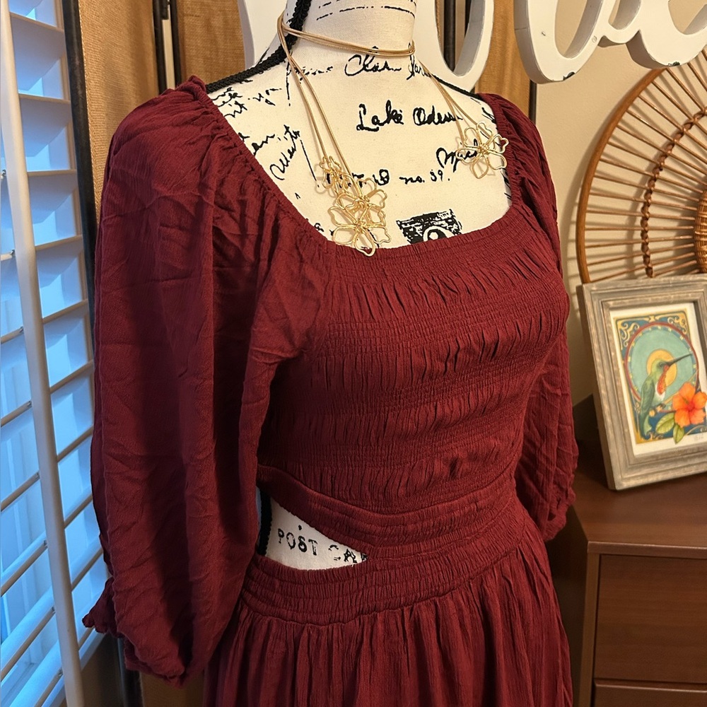 Maroon dress